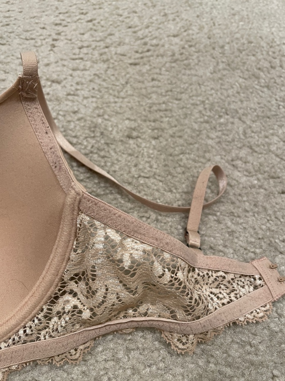 Pre owned Natori Beige Lace Underwire Bra 32D - Picture 9 of 9